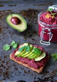 Tartines A L Houmous De Betterave Et Avocat Vegan Del S Cooking Twist Recipe In 2020 Vegan Snacks Easy Vegan Snack Recipes Avocado Recipes