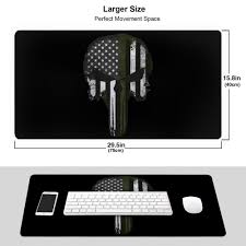 1.our size table is based on actual . Usa Tactical Thin Green Line Flag Punisher Skull Flag Mouse Pad Suitable For Desktops Laptops Shopee Malaysia