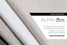 Deli shading fabric factory is a professional chinese custom plastic netting manufacturer, mainly produce and wholesale sun shade sails,agriculture net,shade nets,shade cloth,window shade. The Shade Store Meet Alma An Exclusive New Sunbrella Fabric Milled