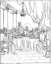 Free Printable Last Supper Coloring Pages Bible Coloring Pages Coloring Pages Jesus Coloring Pages