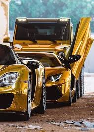 Awesome Porsche 2017 Porsche 918 Spyder Lamborghini Aventador And Mercedes G Class Gold Car24 World Bayers Avtomobili Tachka Roskosh