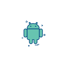 Android Logo Icon - Download in Colored Outline Style