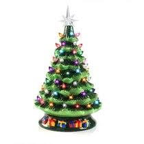 The tiny, multicolored bulbs at the end of the bran will give a beautiful. Vintage Ceramic Christmas Tree Wayfair