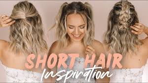 This shoulder length small haircut for the girls actually can be quite unique along with several choppy layers. Easy Short Hairstyles And Beach Waves Kayleymelissa Youtube
