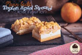 Blechkuchen sind schnell und einfach gemacht und für so gut wie jeden geschmack abwandelbar: Topfen Apfel Streusel Blechkuchen Mann Backt