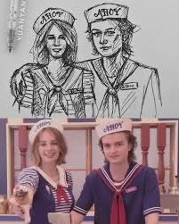Scoops Ahoy At The Starcourt Mall Drawing Original Photo Stranger Things Season 3 Fan Stranger Things Steve Stranger Things Fanart Stranger Things Art