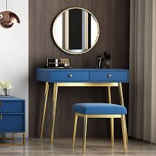 Minimalis Dressing Table With Blue Table Minimalist Dressing Tables Dressing Table Design Latest Dressing Table Designs