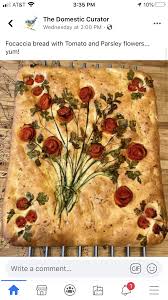 Tomato Rose Foccacia Foccacia Rose Tomato Focaccia Bread Focaccia Yummy Food