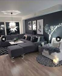 6 Must Try Living Room Lighting Ideas To Create An Elegant Look Dark Grey Living Room Small Living Room Decor Black Living Room