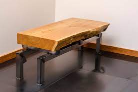 Shop the most beautiful things on earth. Buy Hand Crafted Live Edge Cedar Slab Coffee Table On Industrial Steel Base Made To Order From Visual Metals Llc Custommade Com