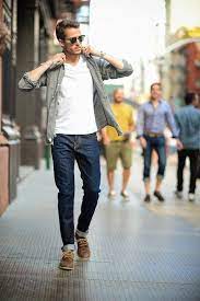 If anything, you'll look less stuffy with one more button unbuttoned. Pin By Ron Sela On Man About Town Mens Fashion Casual Summer Men Fashion Casual Fall Mens Casual Outfits