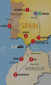 The international carriers for spain and morocco are iberia and royal air maroc respectively. Combine And Conquer Morocco Spain Itinerary