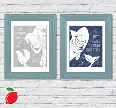 This Whimsical Fun Ocean Themed Sentiment Set Of Prints Would Make A Wonderful Addition Your Childs Ba Childrens Bathroom Kids Bathroom Themes Bathroom Themes