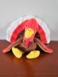 Retired Ty Beanie Baby Gobbles With No Tags Etsy In 2021 Baby Beanie Original Beanie Babies Beanie Babies Value