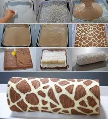 Bake A Swiss Roll With Cool Giraffe Pattern Giraffe Cakes Animal Print Cake Desserts