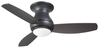 Ceiling fans can do more than just add light and style to your ensemble, which is why they make great additions to your home. Curva Sky Flush Outdoor Ceiling Fan With Light By Emerson Ceiling Fans Cf144lgrt