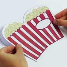 Popcorn Karte Als Kino Einladung Oder Kino Gutschein Balloonas Com Kinogutschein Basteln Popcorntute Basteln Kinogutschein