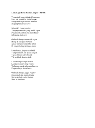 Maybe you would like to learn more about one of these? Lirik Lagu Boria Kuala Lumpur Pdf
