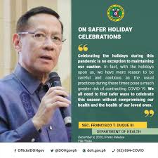 Maybe you would like to learn more about one of these? Department Of Health Philippines Doh Sec Francisco Duque Iii Urges The Public To Stay At Home In Celebrating The Holiday Season Read The Full Story Here Https Doh Gov Ph Press Release Stay At Home For Your Loved Ones This Christmas Doh Facebook