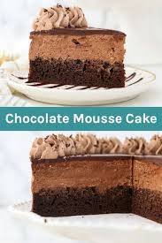 Easy Chocolate Mousse Cake This Is The Best Chocolate Cake Recipe Recipe Easy Chocolate Mousse Chocolate Mousse Cake Recipe Mousse Cake Recipe