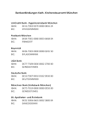 The bic / swift code provides information. Https Www Erzbistum Muenchen De Cms Media Media 45679720 Pdf