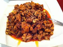Sichuan Spicy Diced Rabbit At Ollie S Sichuan Restaurant Gourmet Recipes Food Spicy
