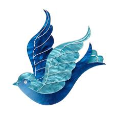 Barbarella S Bird Brooch By Erstwilder Fan Favorite 2019 Blue Teal Bird Brooch Stained Glass Birds Bird
