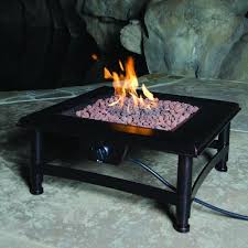 Bond Manufacturing Titan 34 In Square Steel Propane Fire Pit 66601 The Home Depot Propane Fire Pit Glass Fire Pit Fire Pit