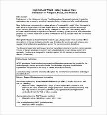 Social Studies Lesson Plan Templates Inspirational High School Lesson Plan Temp In 2020 Lesson Plans Template High School History Lesson Plans High School Lesson Plans