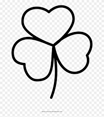 Simple four leaf clover coloring pages for good luck. Three Leaf Clover Coloring Page Four Leaf Clover Free Transparent Png Clipart Images Download