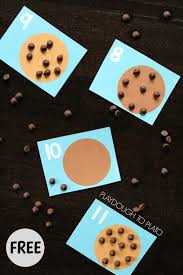 Mouse cookie matching activities for toddlers, preschool, and prek. If You Give A Mouse A Cookie Counting Cards Playdough To Plato