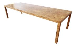 Milo Baughman For Directional Burl Wood Parsons Extension Dining Table On Decaso Com Extension Dining Table Dining Table Burled Wood