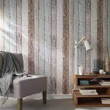 Ces dernières années, le papier peint a retrouvé son succès dans l'art de la déco. Papier Peint Vinyle Sur Intisse Planches Bois Bleute Castorama Papier Peint Vinyle Decor Chambre A Coucher Papier Peint