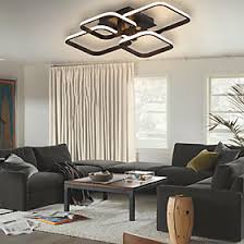Modern & contemporary ceiling lighting : Lightinthebox For Led Ceiling Light 58cm Square Geometric Shapes Modern Nordic Style Flush Mount Lights Living Room Dining Room Bedroom Office Aluminum Silic Accuweather Shop