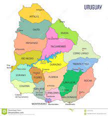 Map of uruguay and travel information about uruguay brought to you by lonely planet. Mapa Detalhado De Uruguai Com Regioes Ilustracao Do Vetor Ilustracao De Bandeira Latina 120742106