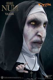 Acrylic and colour pencil on a3 airbrush paper. The Nun Valak Closed Mouth Defo Real Soft Vinyl Deluxe Statue Sonstige Statuen Busten Comic Cave