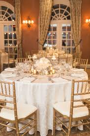 Gold And White Round Reception Table In 2020 Gold Wedding Reception Reception Table Decorations Reception Table