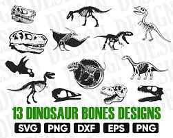 Dinosaur Bones Svg Dino Silhouette Dinosaur Skull Svg Etsy Skull Silhouette Dinosaur Bones Dinosaur Skeleton