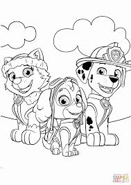 Skye from paw patrol 2. Paw Patrol Skye Coloring Page Best Of Everest Marshall And Skye Coloring Page Paw Patrol Coloring Paw Patrol Coloring Pages Sky Paw Patrol