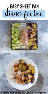 Sometimes A Whole Sheet Pan Dinner Is Just Too Much For My Partner And I So Today I Have For You A Dinner For Recipes Oven Recipes Dinner Oven Recipes Healthy