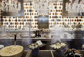 Royal Monceau Paris Where The Elegant La Cuisine Has An Open Kitchen Running Its Width And A Mode Bar Restaurant Interior Restaurant Decor French Restaurants