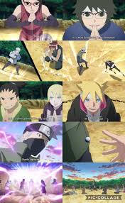 The New Generation Working Together Sealing Jutsu To Take The Bell From Kakashi Boruto Episode 37 Anime Naruto Anime Naruto Uzumaki