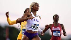 Track and field lsu freshman breaks women's 100m collegiate record in 10.75, celebrates early sha'carri richardson broke multiple records with her incredible finish time on saturday. Lsu Freshman Athlete Sha Carri Richardson Break Loose And Get A Place In Track And Field History Miami Track Coach Speed Running Technique
