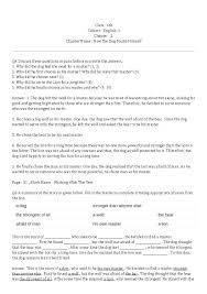 Ncert Solutions Class 6 English Honeysuckle Unit 2 How The Dog Found Himself A New Master Aglasem Schools