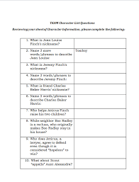 character chart to kill a mockingbird bedowntowndaytona com
