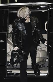 200118 Airport La Bts Jimin Jm Fashion Leather Jacket Jimin
