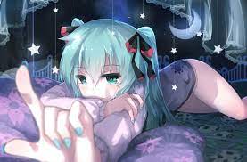 Female anime character prone on bed HD wallpaper | Wallpaper Flare