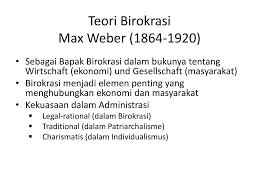 By efvi nurhidayah in artikel sosant, semester 2. Teori Birokrasi Max Weber Slide