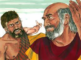 Jacob Is Deceived By Laban Into Marrying Leah Instead Of Rachel Genesis 29 1 35 Bible Illustrations Story Of Jacob Laban