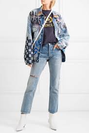 Your personal data may be jointly controlled by balenciaga and kering for marketing and other to exercise your rights, please write to privacy@balenciaga.com. Blue Oversized Printed Denim Jacket Balenciaga Net A Porter